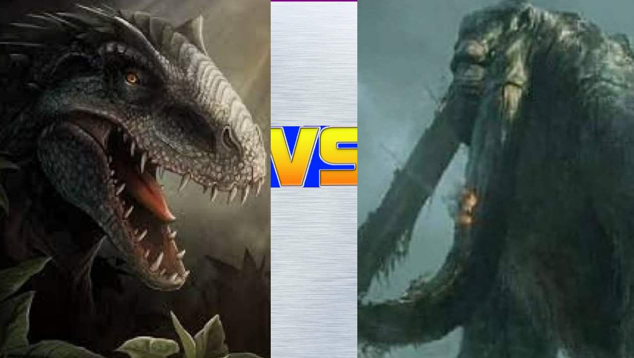 (Versus Match)(705): Indominus rex Vs Behemoth (Jurassic world) Vs ...