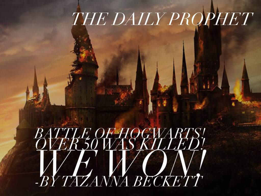 Battle Of Hogwarts #HPBreakingNews Entry | Harry Potter Amino