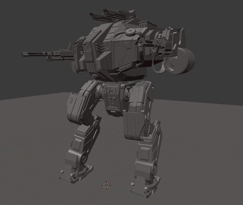 First attempt on a mech... | Blender 3D Amino