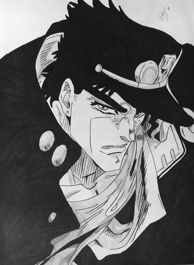 Drawing Jotaro Kujo (JoJo's Bizarre Adventures) Anime Amino