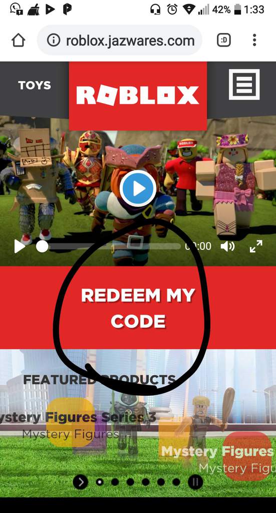 redeem roblox mystery code