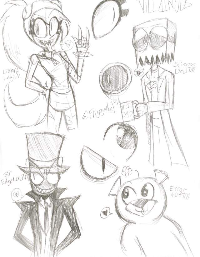 Villainous and Hazbin sketches | Cartoon Amino