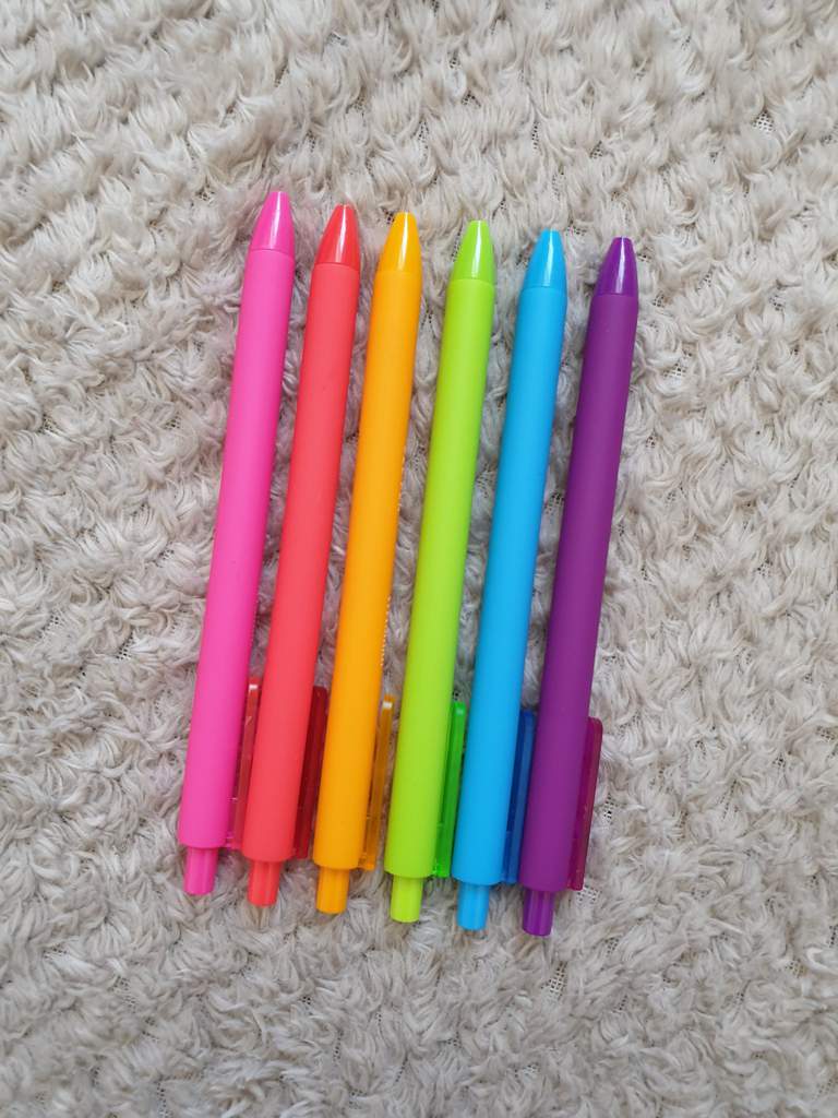 colourful gel pens