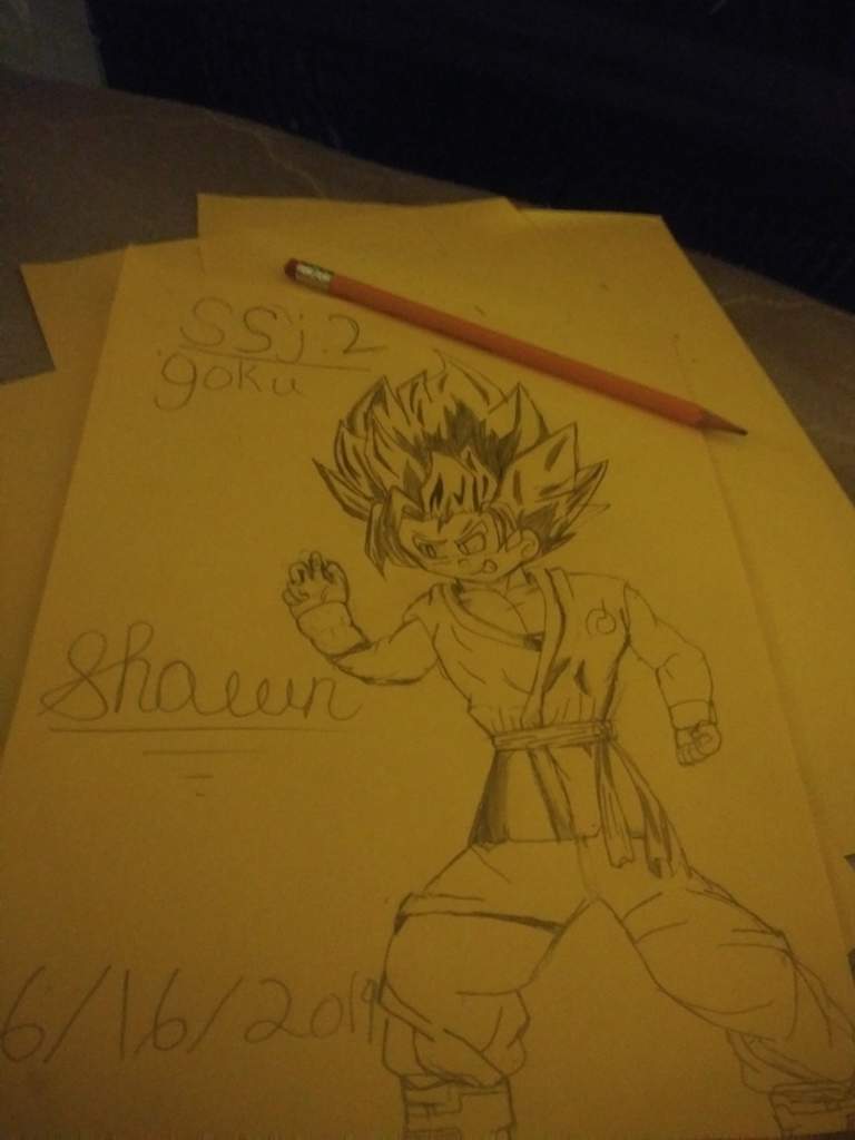 SSJ2 goku drawing i noticed no one draws or pay attention of ssj2 goku ...