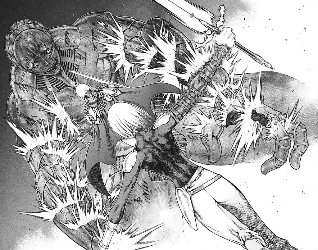 claymore manga panels