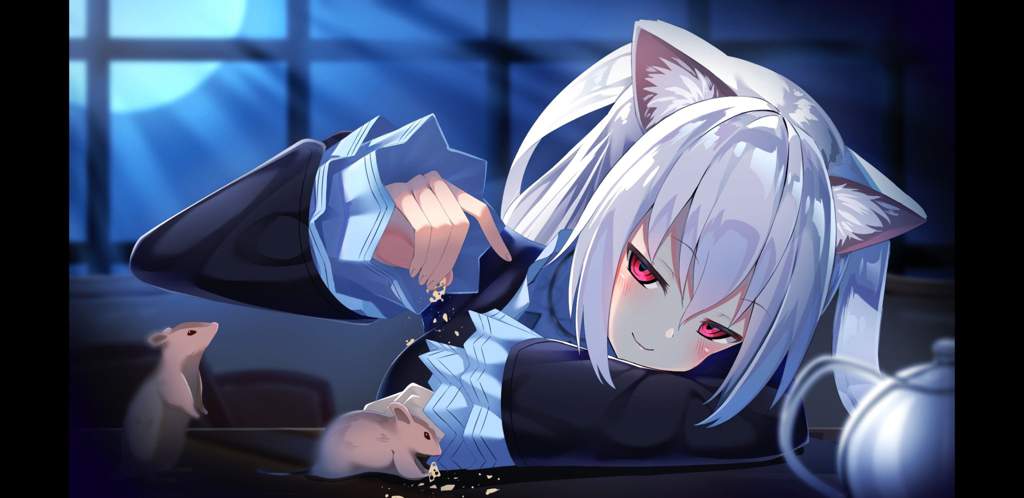 Anime cat girl wallpaper