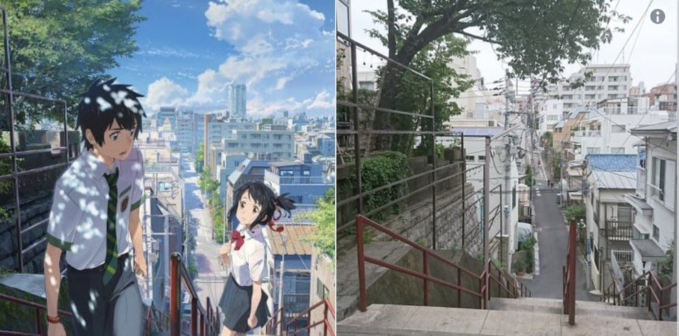 Places in the anime movie your name that exist in real life. | Anime Amino