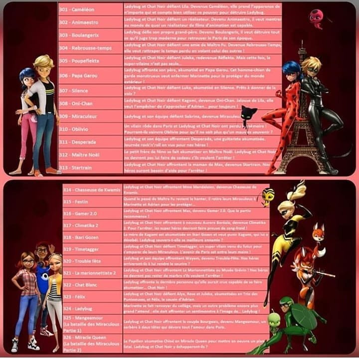 Les 2 Minutes Du Peuple Liste Des épisodes ⚠️ Info + 💚 Épisode 16 | Saison 3 💚 [Français] | Miraculous Ladybug FR