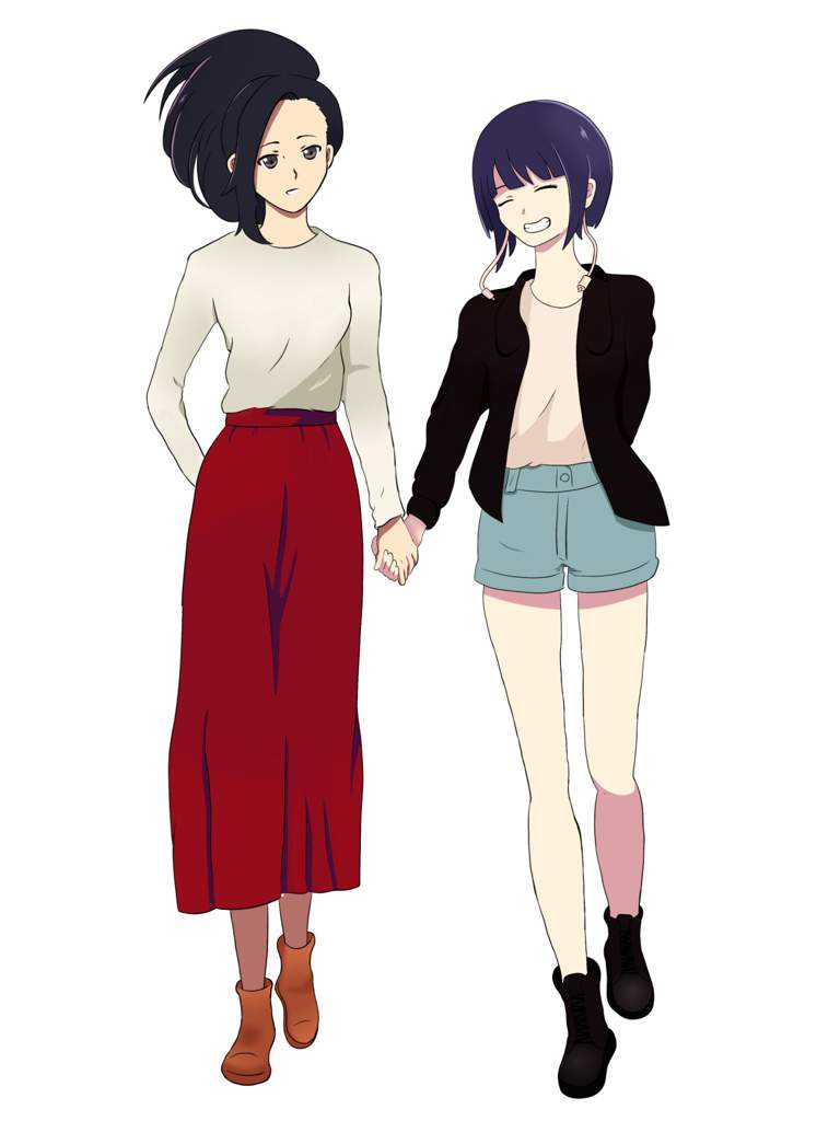 Dibujo || Momo x Jirou || | •Yuri Amino• Amino