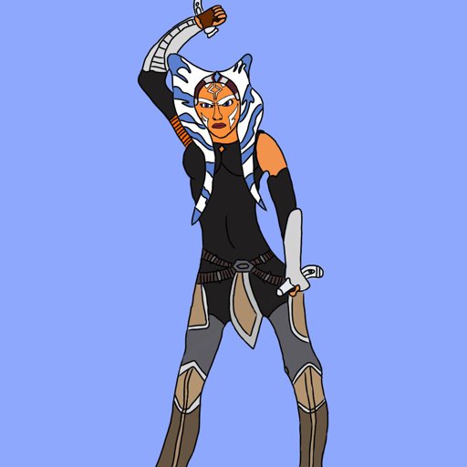 Ahsoka (Cartoon Style) drawing | Star Wars Amino