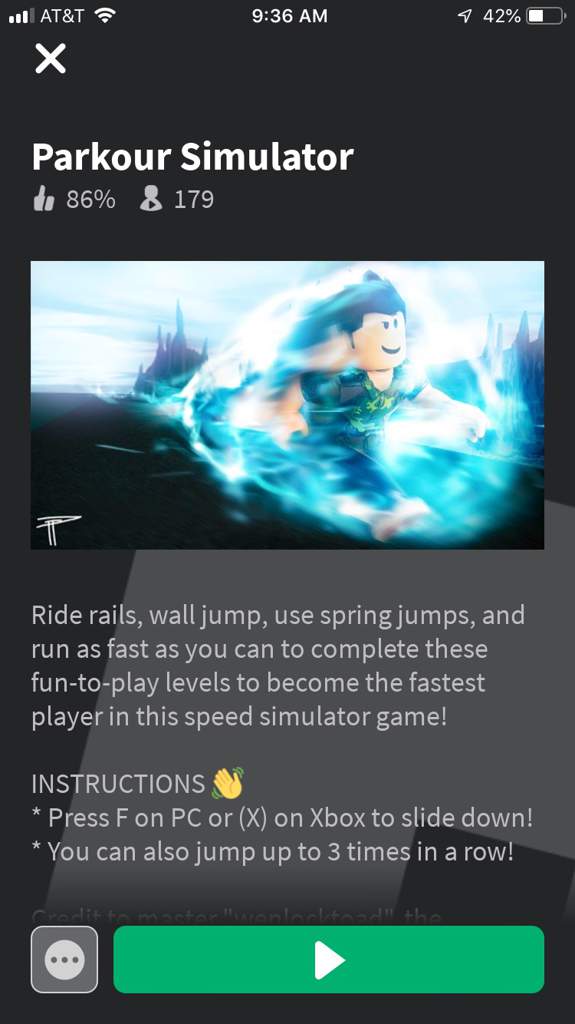 I Suggest Parkour Simulator Roblox Amino - roblox character running fast