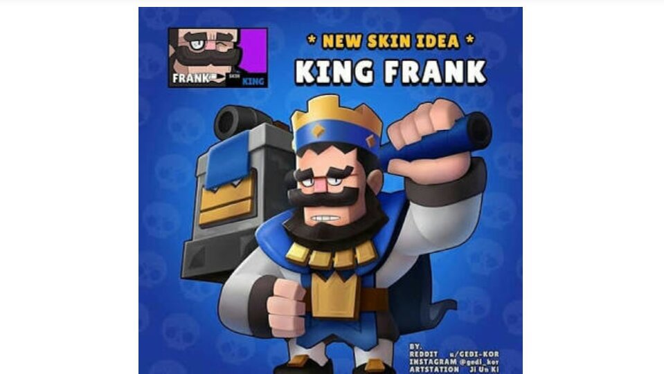 Top 3 Skin De Clash Royal En Brawl Stars Brawl Stars Es Amino - frank modo rey brawl stars