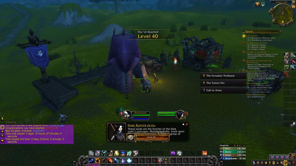 wow how to see total time played wow how to see total time played