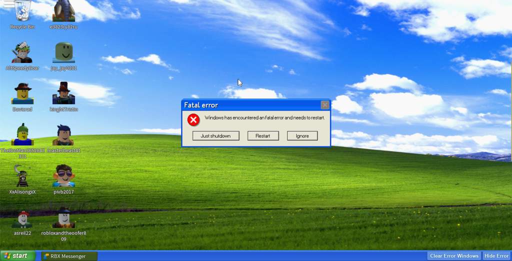 Windows Error Simulator Roblox - roblox pant template cernomioduchowskiorg