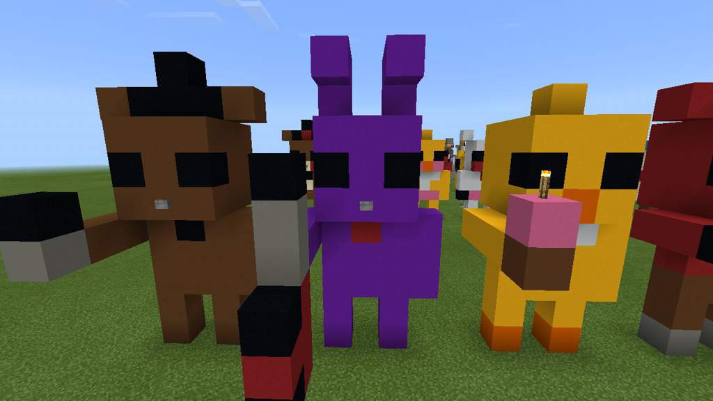 how to build fnaf 1 in minecraft