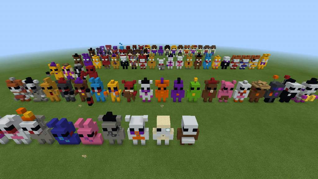 {Mini Minecraft FNAF Statues} | Five Nights At Freddy's Amino