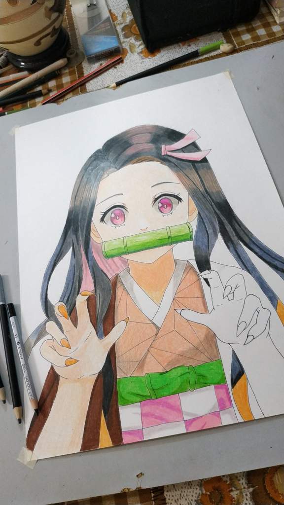 Nezuko Demon Slayer Drawing Easy