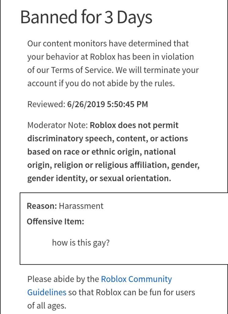 Roblox Community Guidelines
