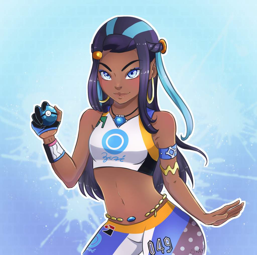 Pokemon Nessa Anime Art Amino