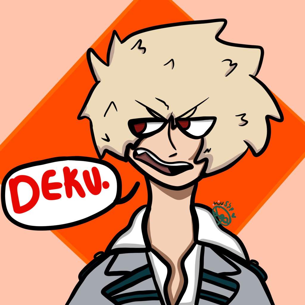 I drew Bakugo UwU This is my first time doing fan art for bnha so uh ...