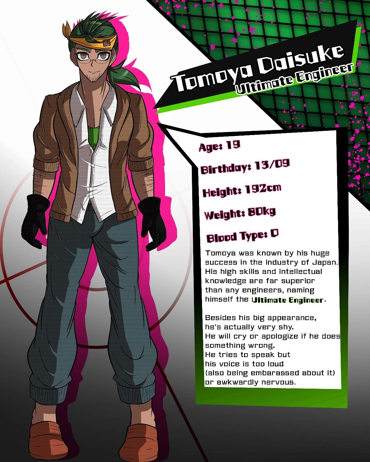 TOMOYA DAISUKE CHARACTER INTRODUCTION | Danganronpa Amino