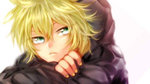 Anime boy yellow hair