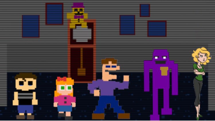 FNaF Afton Family Characters