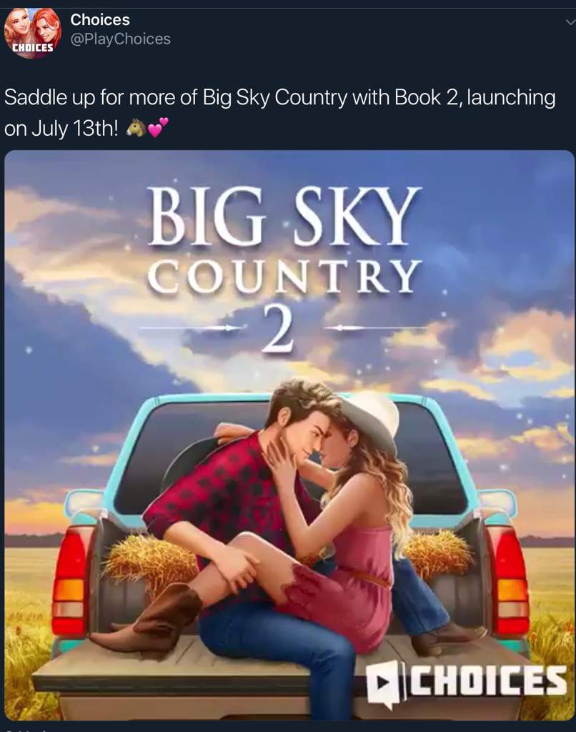 Big Sky Country 2 Release Date | Choices. Amino