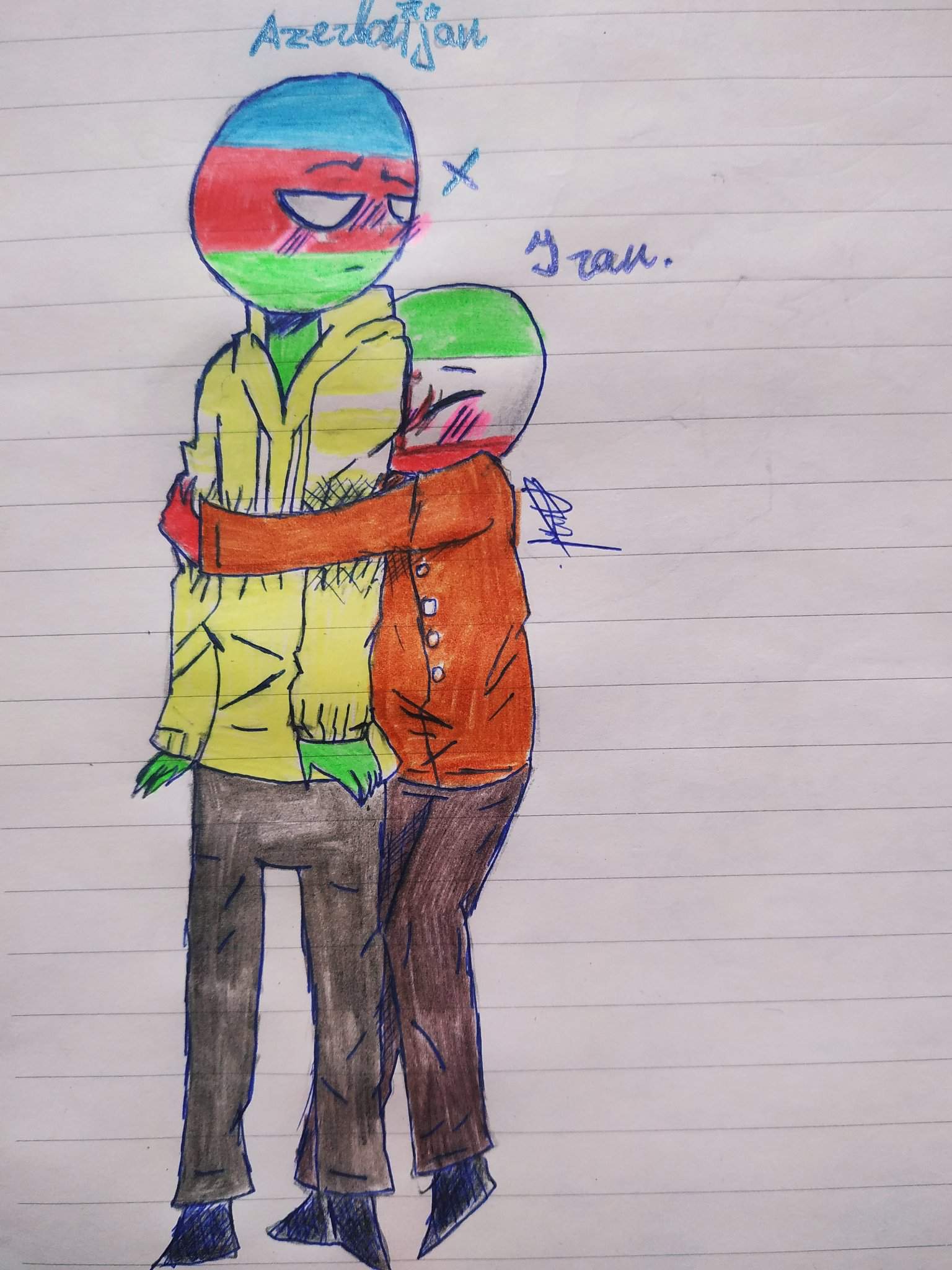 Azerbaijan x Iran | •Countryhumans Amino• [ENG] Amino