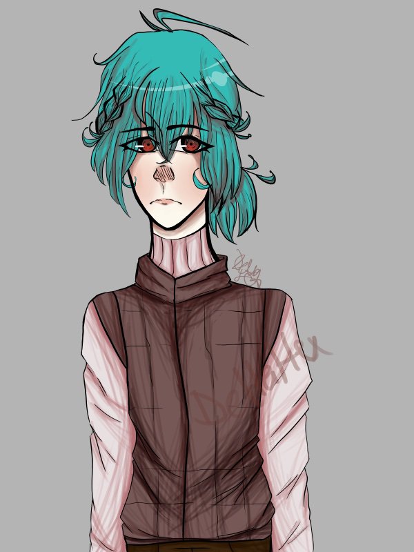 Totally Not An E-Boy (CLICK FOR FULL DRAWING) | UnderOCs Amino