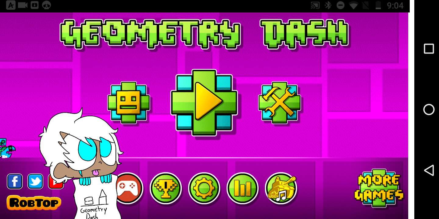 Mí primera vez jugando geometry dash y me va muy bien talvez sí sigo ...