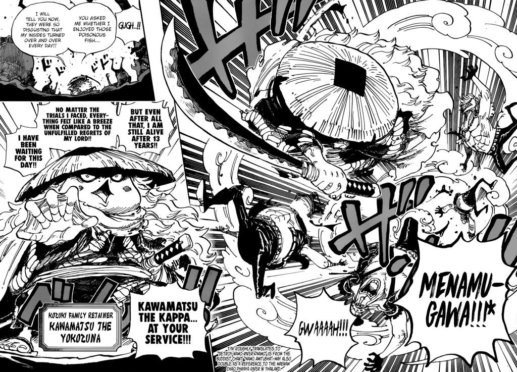 One Piece Chapter 948 Kawamatsu The Kappa Takes The Stage Analysis One Piece Amino