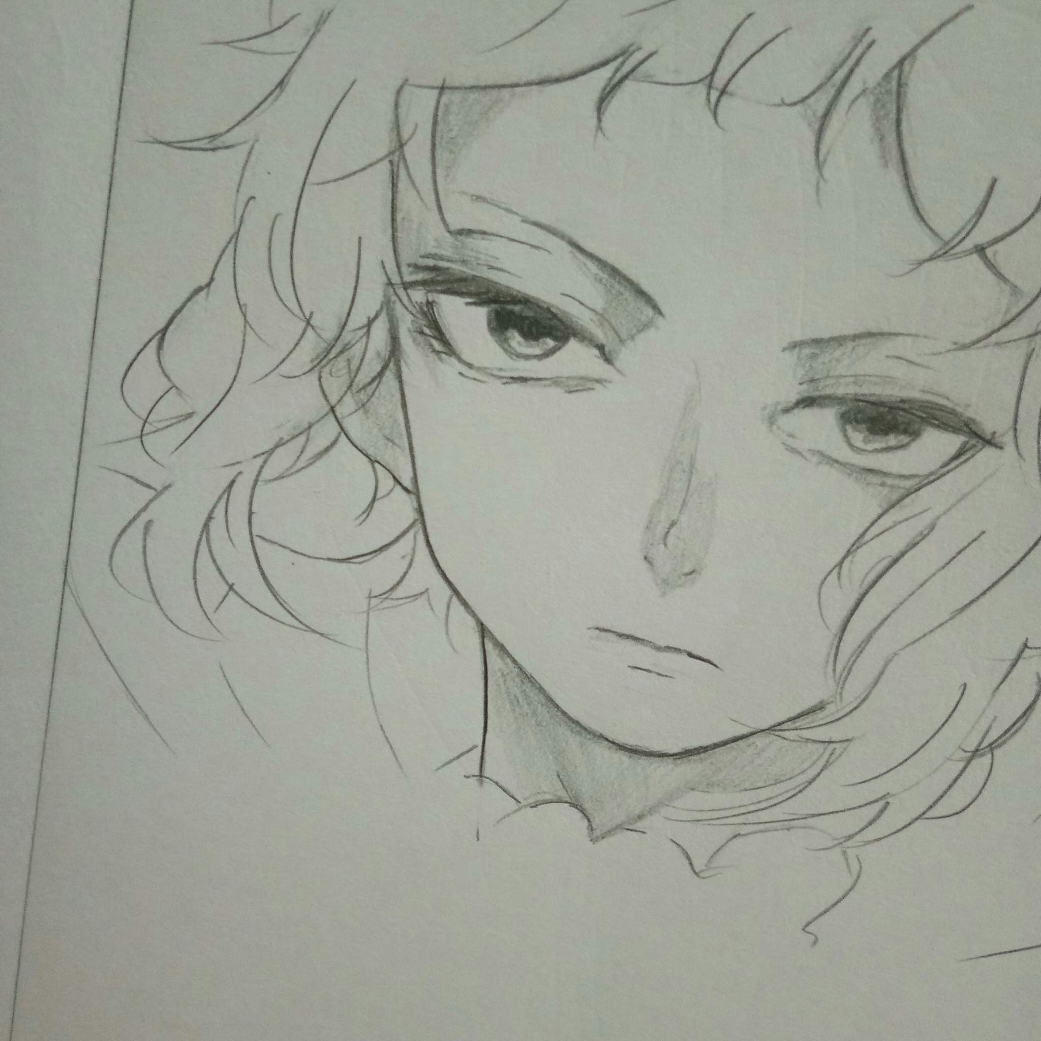 simple sketch of akutagawa ryunosuke, i was too lazy to shade his hair ...