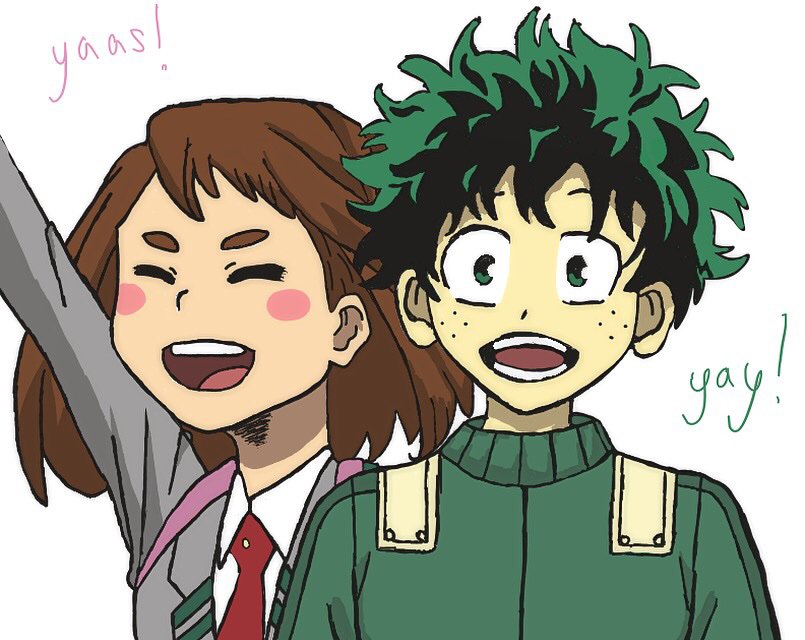 Hey! (Midoriya and Uraraka) | Anime Amino