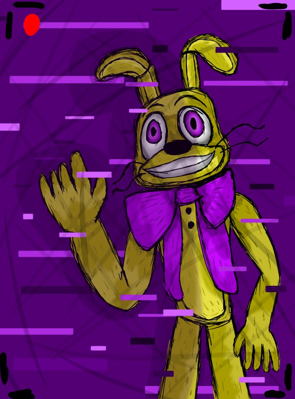 Simple drawing of Glitchtrap | Flying Pings ART Amino