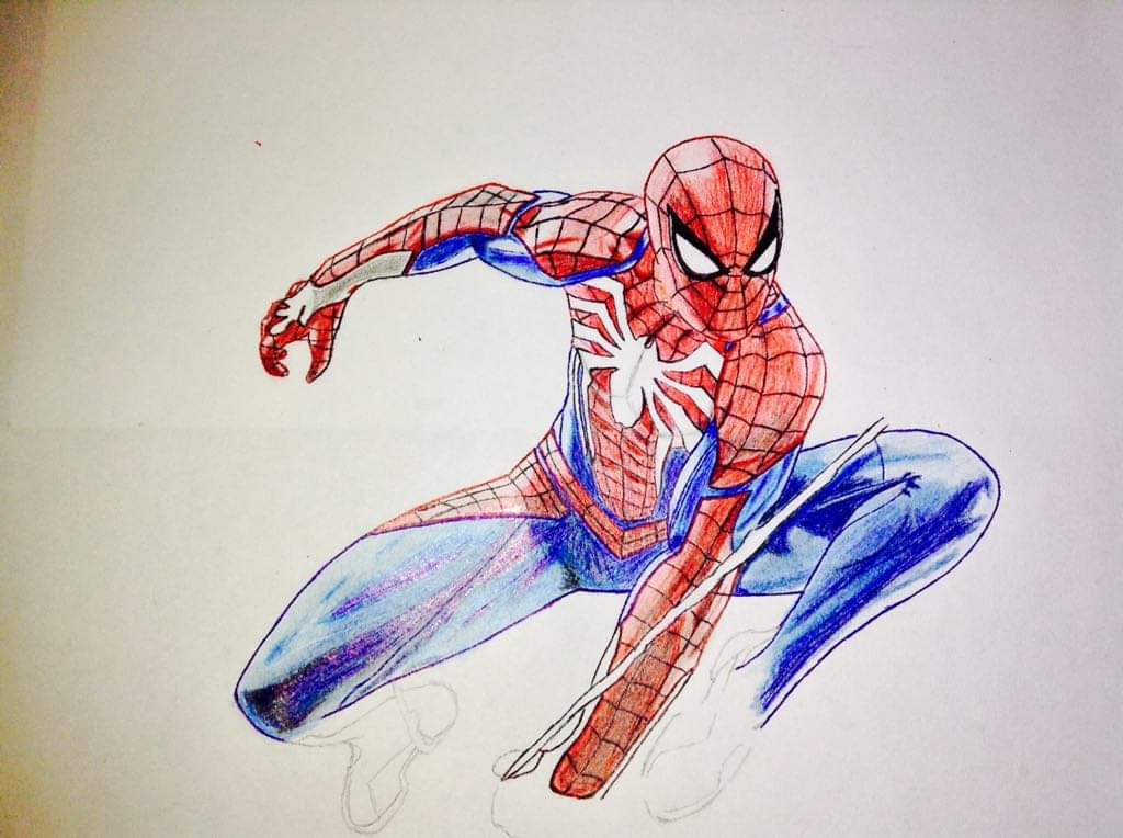 Dibujo de Spiderman PS4 ?️ | •Cómics• Amino