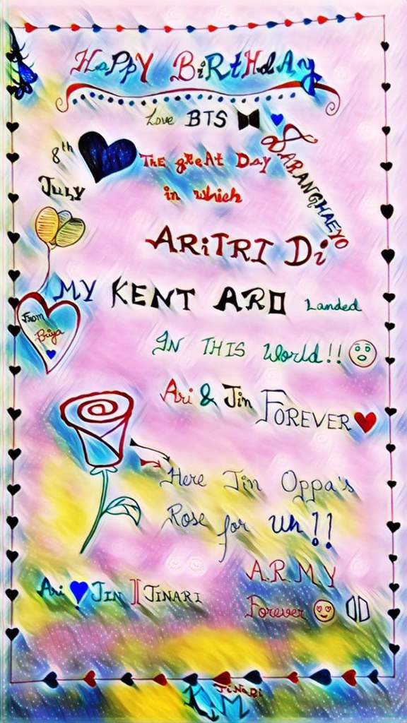Happpy Birthday Aritri Army India Amino