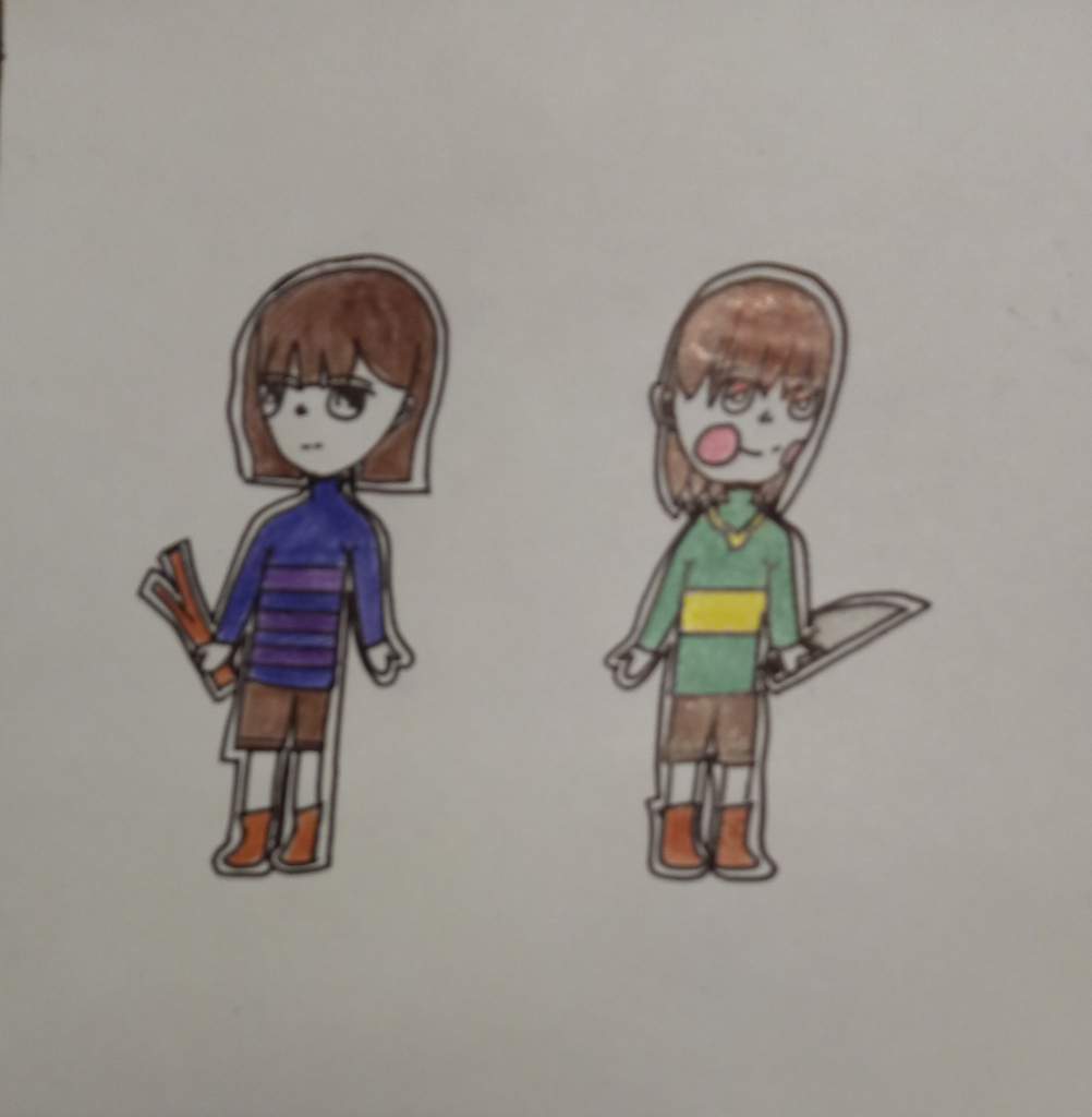 Dessin De Frisk Et Chara | Undertale - Français [UT-FR] Amino