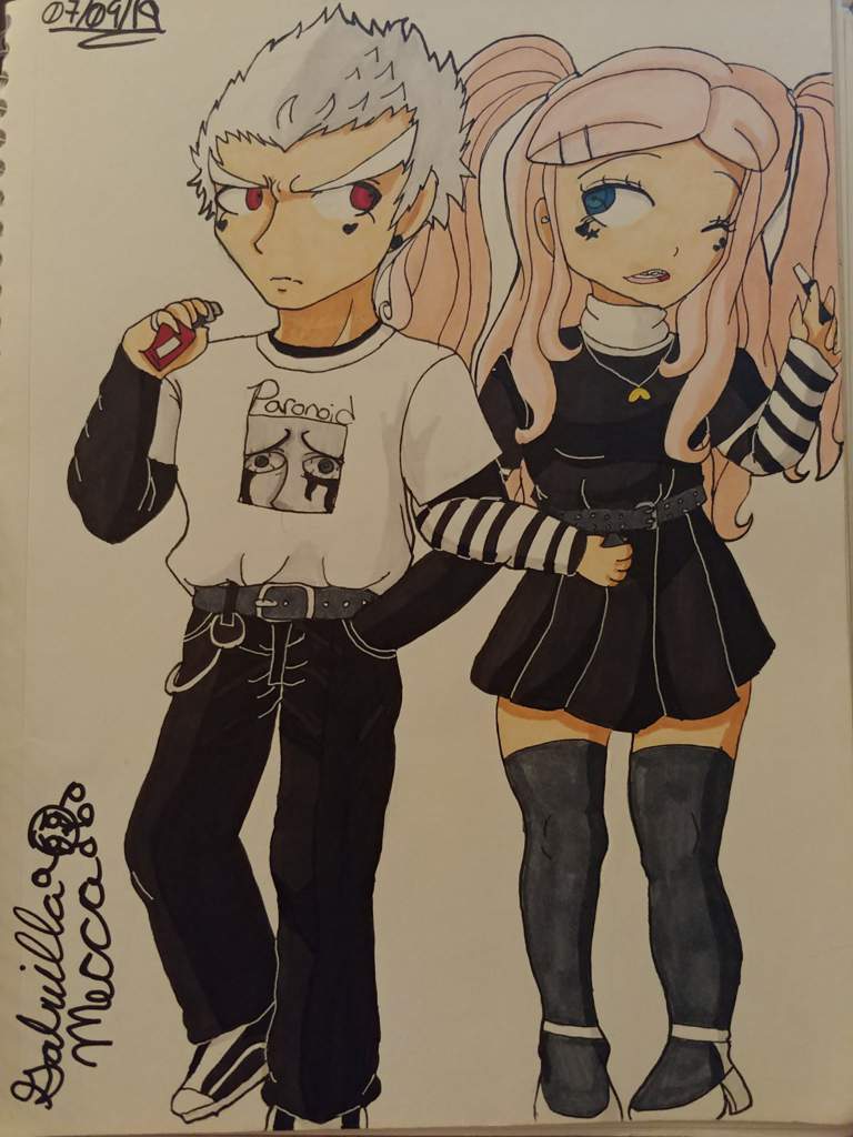 Party Au Ishida And Kumi As E Girls Boys Danganronpa Amino - e girl roblox hair and accessories codes youtube in 2020 coding roblox art drawings sketches