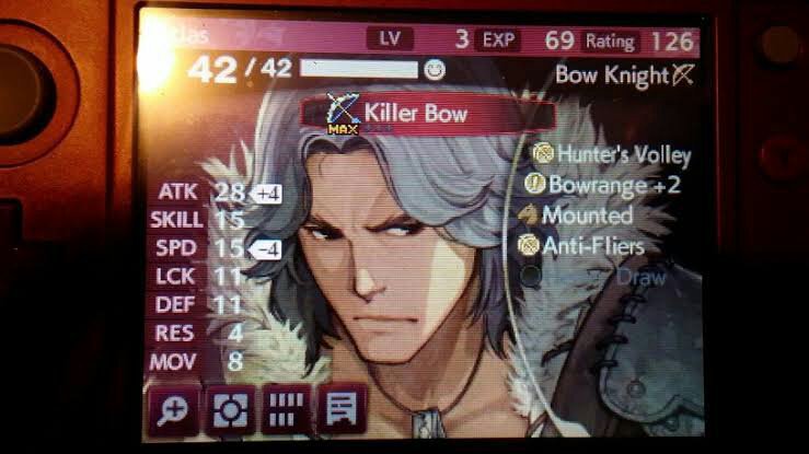 fire emblem echoes killer bow