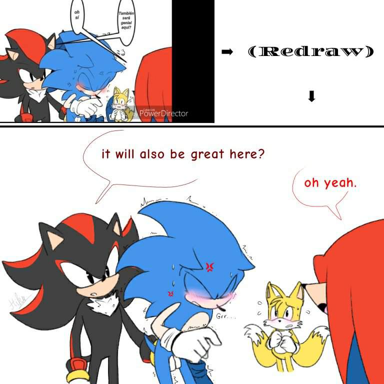 Umm... WTH SHADOW JUST DOING TO SONIC?! #11( redraw comic ) | Koudoku Amino