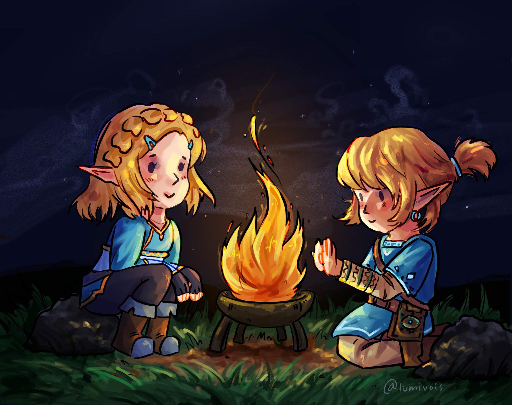 Cozy Campfire :) | Zelda Amino