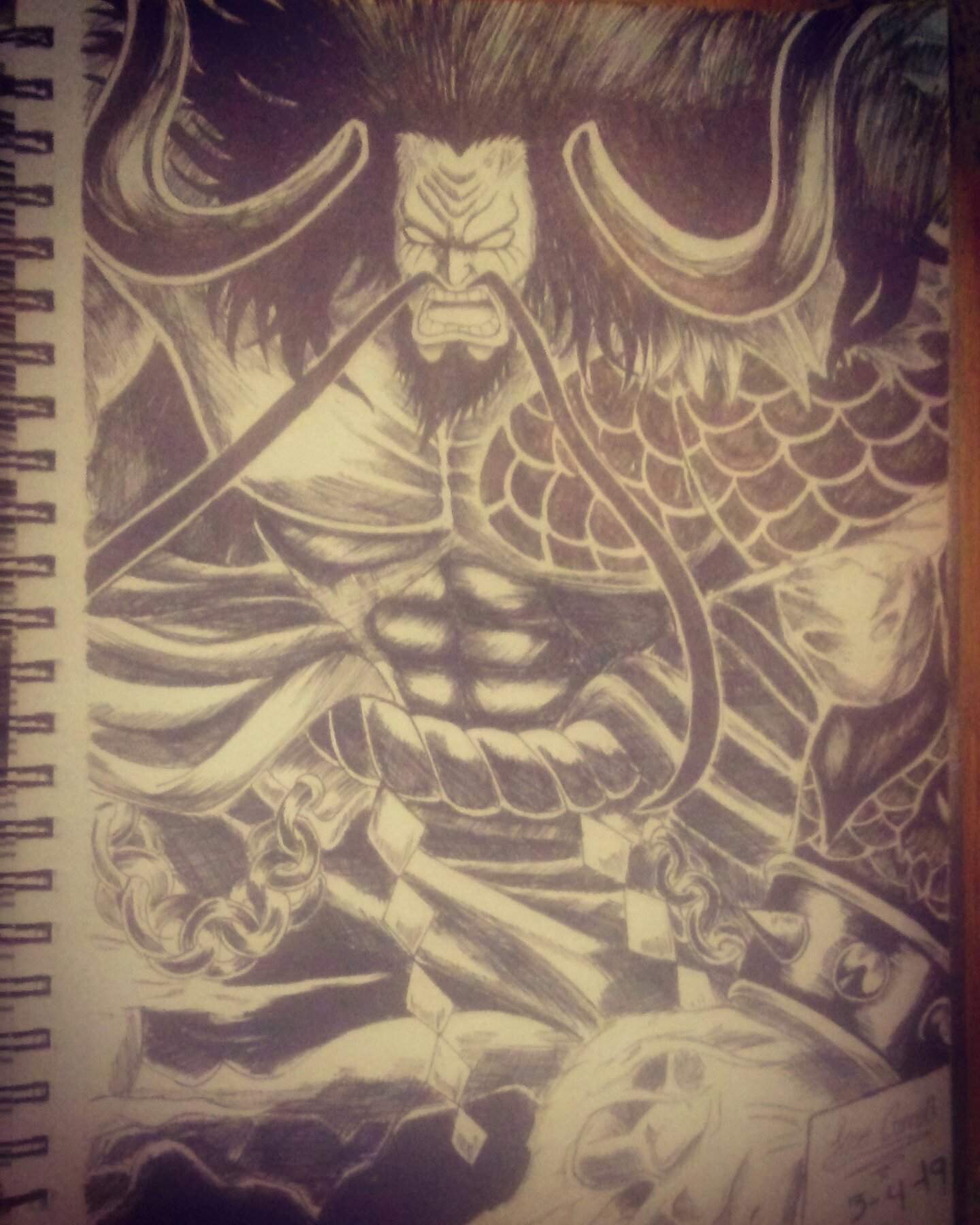 Kaido Detailed Drawing | SuperMechaFrieza 💜 Amino