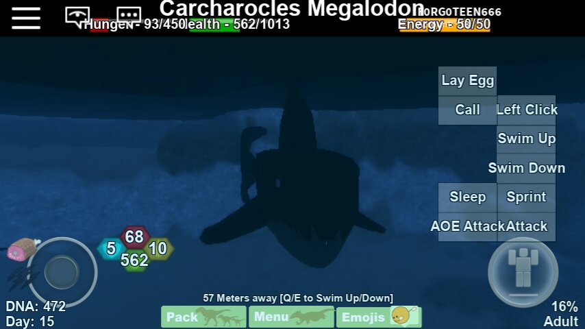 Carcharocles Megalodon Dinosaur Simulator Amino - new megalodon roblox dino sim