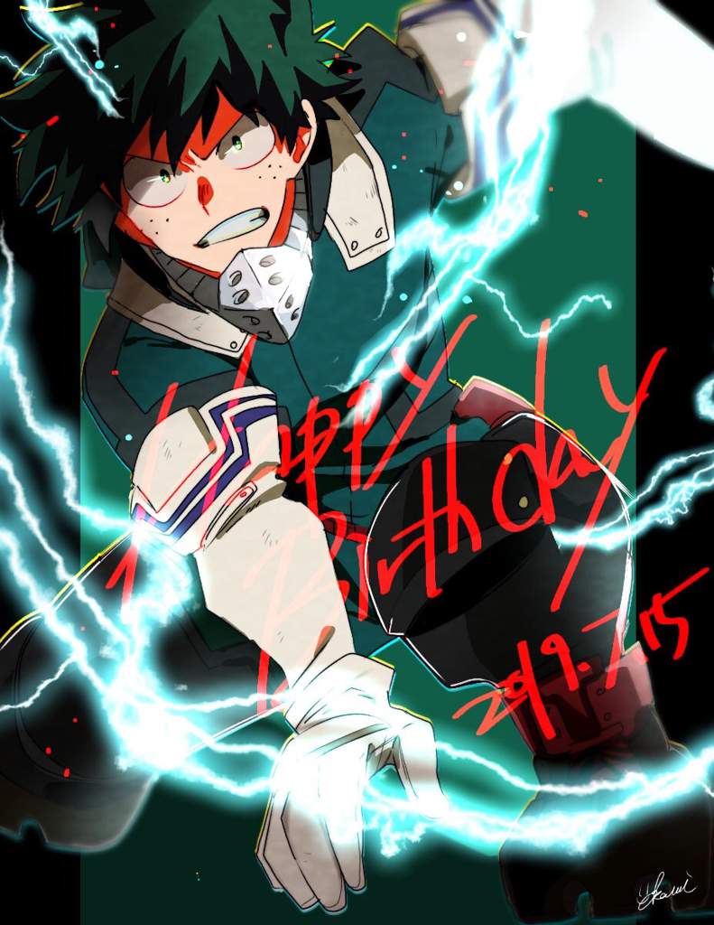 Joyeux Anniversaire Izuku Fanart Trouver Sur Twitter My Hero Academia France Amino