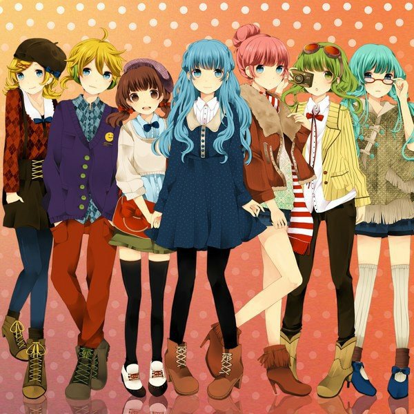 Anime group of girls