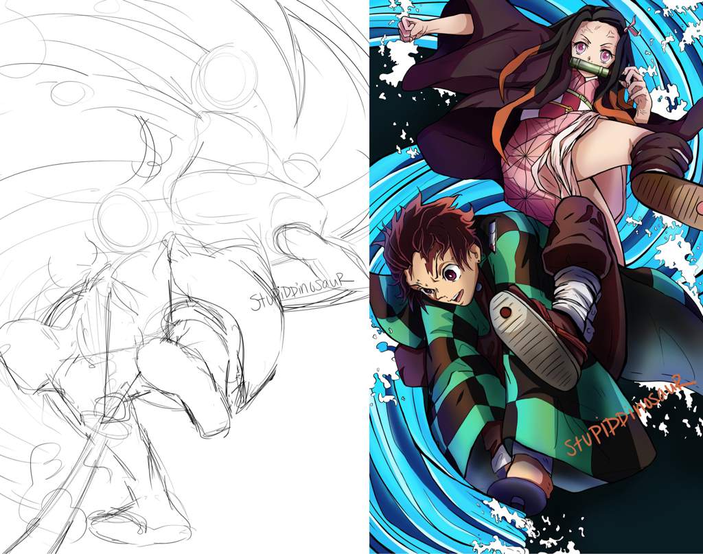 Images Of Anime Demon Slayer Drawing Easy