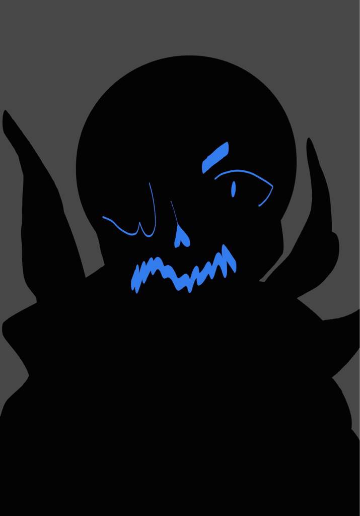 Ay look it’s..an angry blob! (Night mare sans lol | Undertale AUs Amino