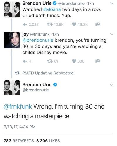 Brendon S Tweets Clean Version Panic At The Disco Amino