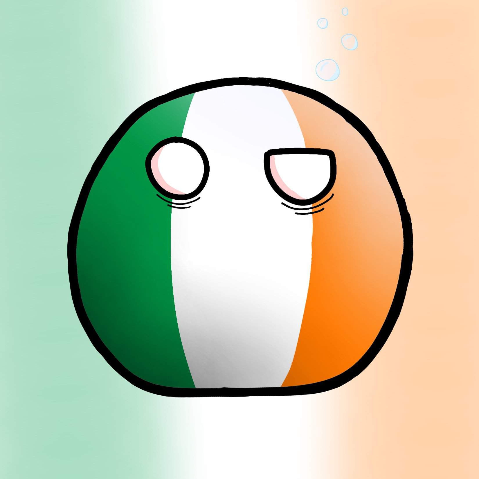 IrelandBall in my Art style | Mapping - Polandball Amino Amino